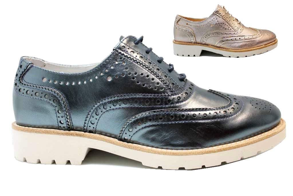 Nero Giardini P805031D Bronzo Stringate Scarpe Donna Stile Inglese Nero Giardini P805031D Bronzo Stringate Scarpe Donna Stile Inglese